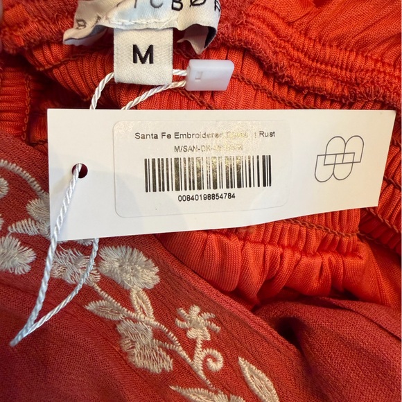 Baltic Born Santa Fe Embroidered Maxi Dress in Rust Size Medium NWT - Picture 6 of 10